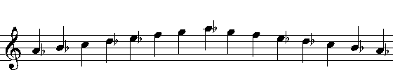 Alto Saxophone A Flat Major Scale